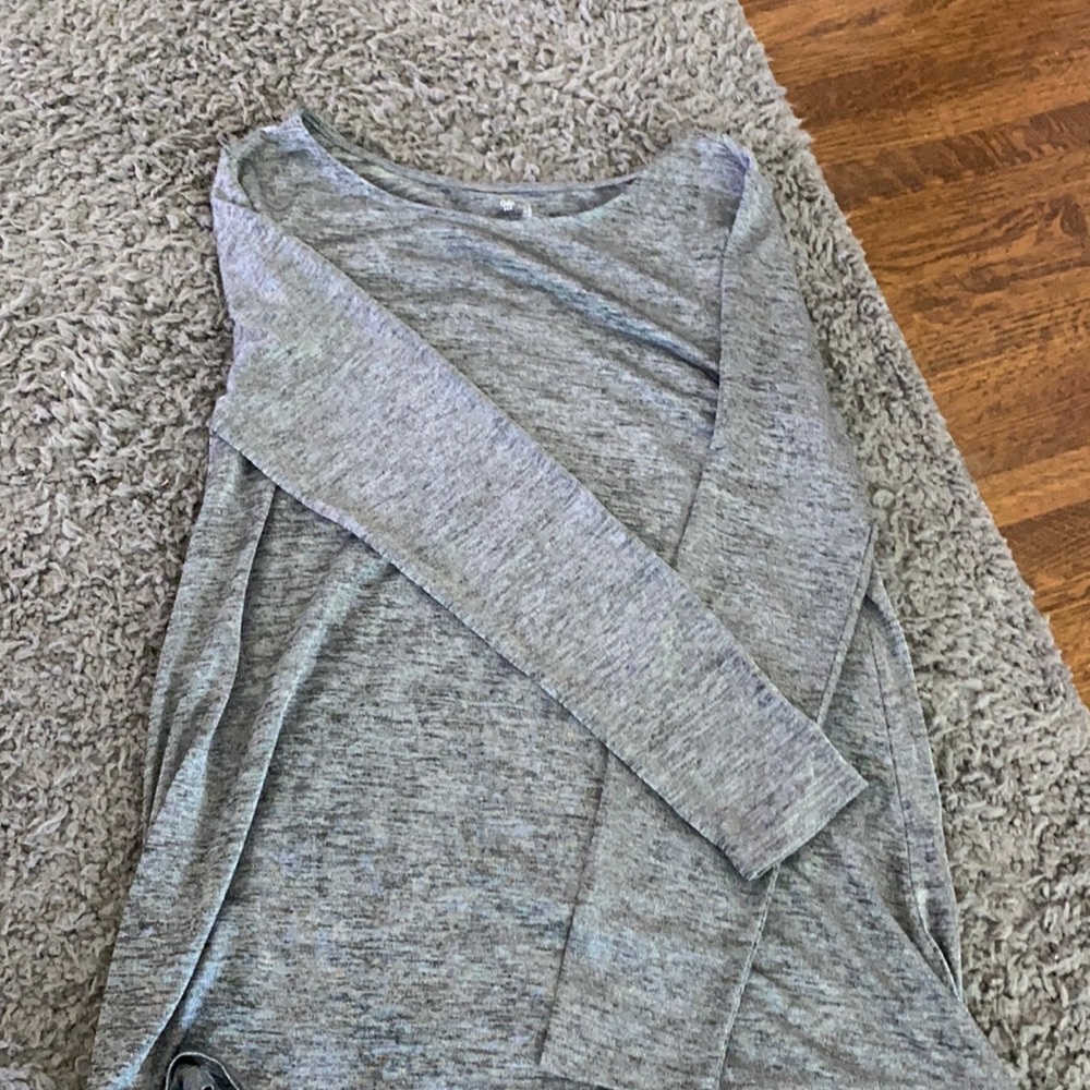 Grey long sleeve shirt